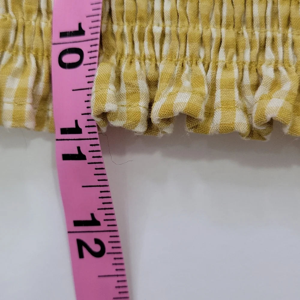 Urban Outfitters Shirred Peasant Cropped Top SZ S - Picture 8 of 10